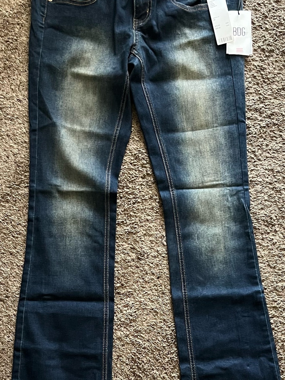 Urban Outfitters Women’s Dark Blue High-Rise Washed Jeans - Picture 2 of 4